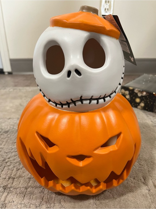 Disney Other - Jack Skellington- Halloween Pumpkin Skull Battery Operated Lantern